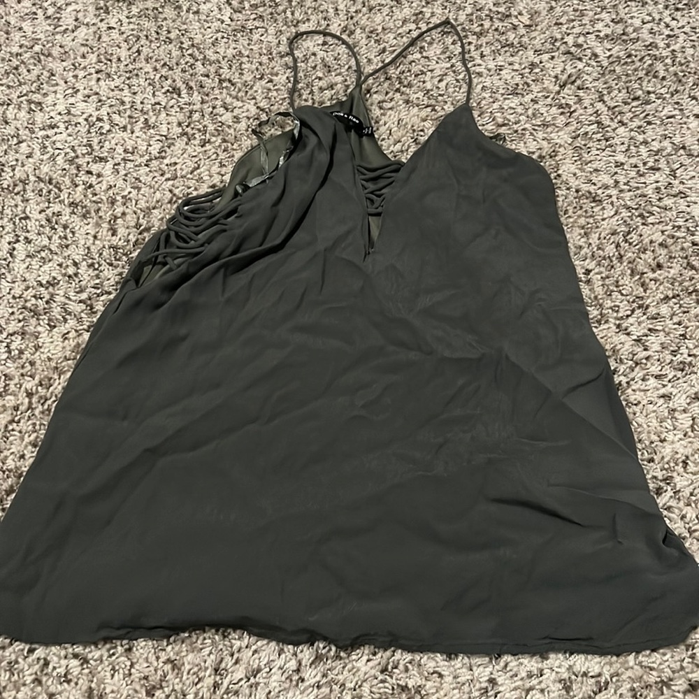 Deep green double layer tank